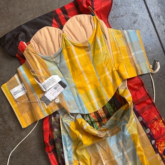 Vivienne Westwood 7,105$ !!! 2022 Andreas Kronthaler Silk Bus Stop Dress - Picture 13 of 16